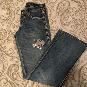 COWGIRL TUFF CO. WILD & WOOLY SHIMMER JEANS